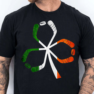 Hockey Shamrock Irish Shirt, Celebrate St Patrick's Day Shirt, Sports St. Patrick's Day Shirt 681915