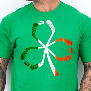 Hockey Shamrock Irish Shirt, Celebrate St Patrick's Day Shirt, Sports St. Patrick's Day Shirt 681915