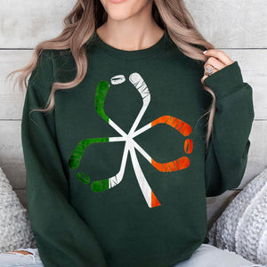 Hockey Shamrock Irish Shirt, Celebrate St Patrick's Day Shirt, Sports St. Patrick's Day Shirt 681915