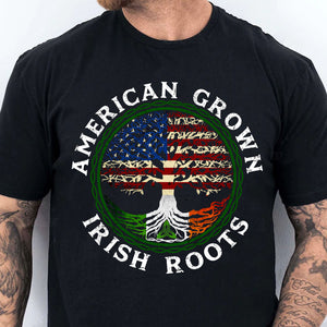 American Grown Irish Roots Shirt, Celebrate St Patrick's Day Shirt, St. Patrick's Day Shirt 681919