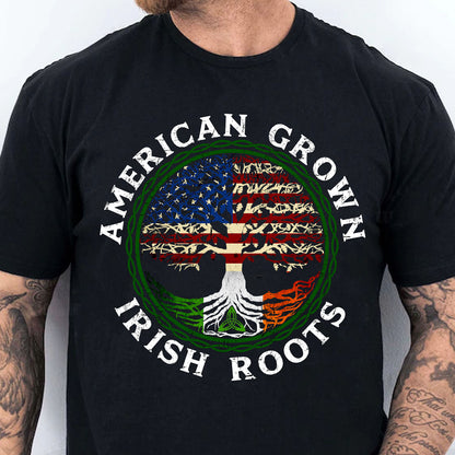 American Grown Irish Roots Shirt, Celebrate St Patrick's Day Shirt, St. Patrick's Day Shirt 681919