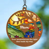 Your Memories Are The Light That Leads My Way Suncatcher Ornament, Custom Name Suncatchers, Gift For Family, Memorial Gift Ornament 681954