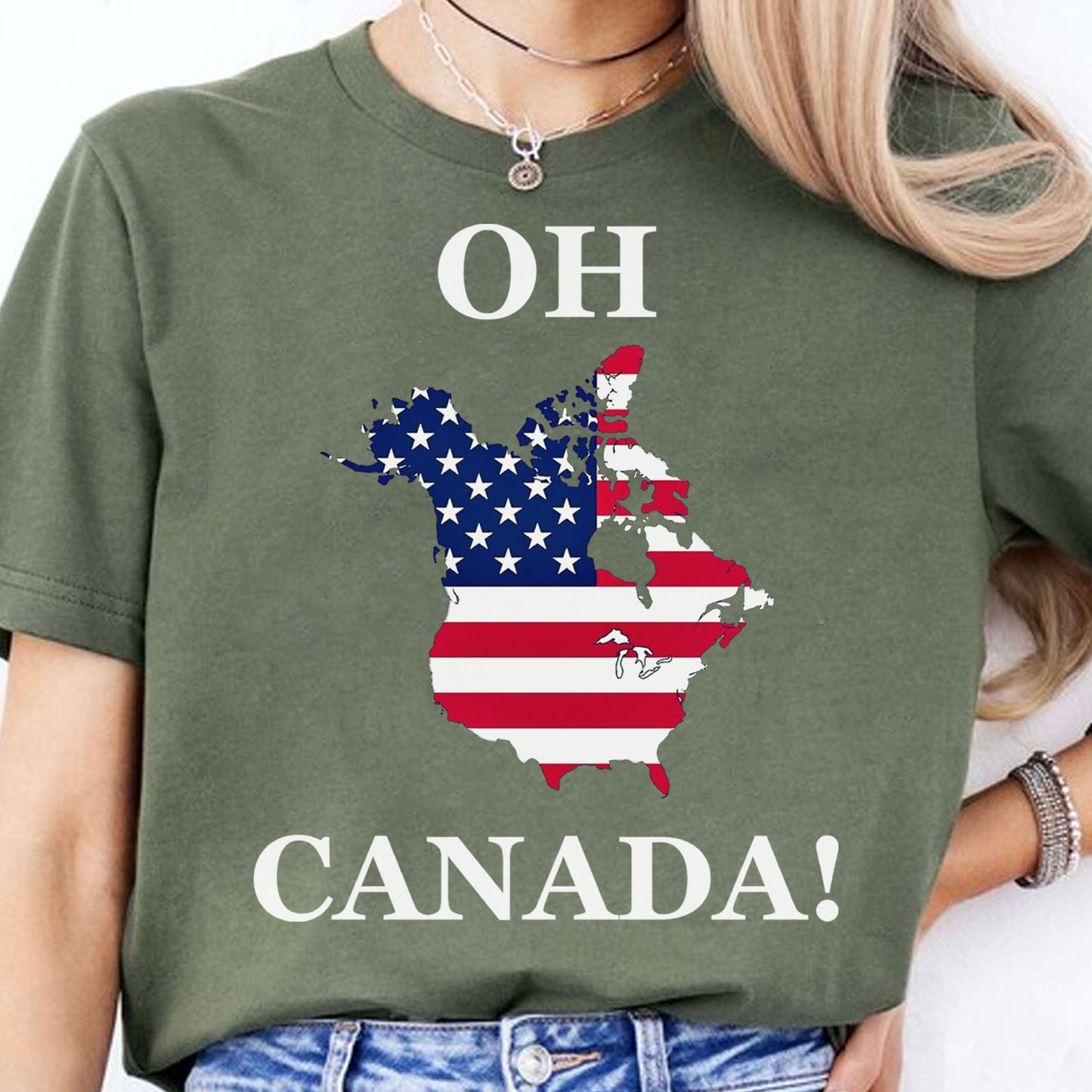 Political Oh Canada Shirt, Canada America's 51st State Shirt 681959 - GOP