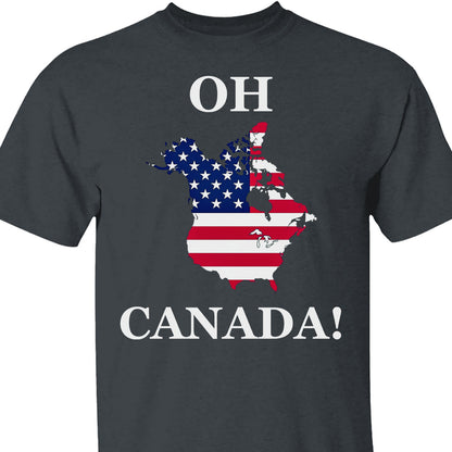 Political Oh Canada Shirt, Canada America's 51st State Shirt 681959 - GOP