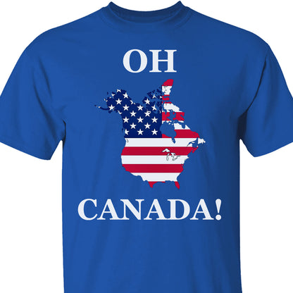 Political Oh Canada Shirt, Canada America's 51st State Shirt 681959 - GOP