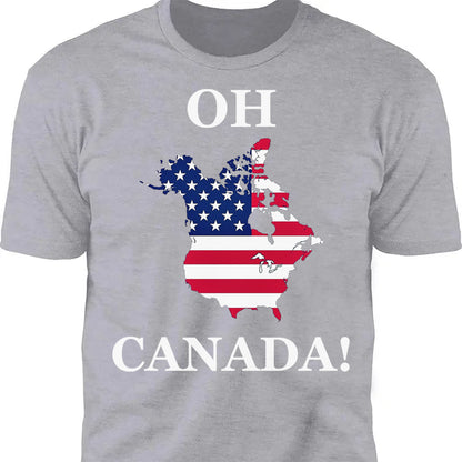 Political Oh Canada Shirt, Canada America's 51st State Shirt 681959 - GOP