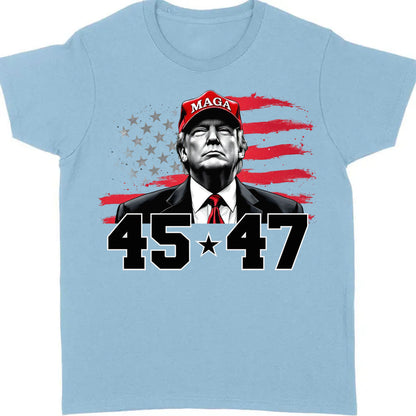 Trump MAGA 45 47 Shirt, President 47th Trump, Trump Patriotic Shirt, Republican Shirt Bright 681981 - GOP