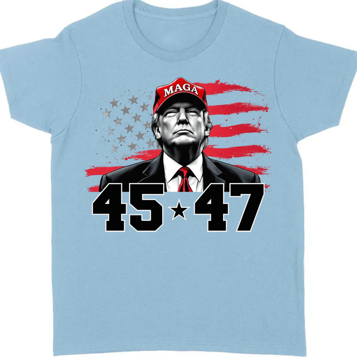 Trump MAGA 45 47 Shirt, President 47th Trump, Trump Patriotic Shirt, Republican Shirt Bright 681981 - GOP
