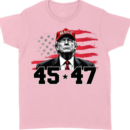 Trump MAGA 45 47 Shirt, President 47th Trump, Trump Patriotic Shirt, Republican Shirt Bright 681981 - GOP