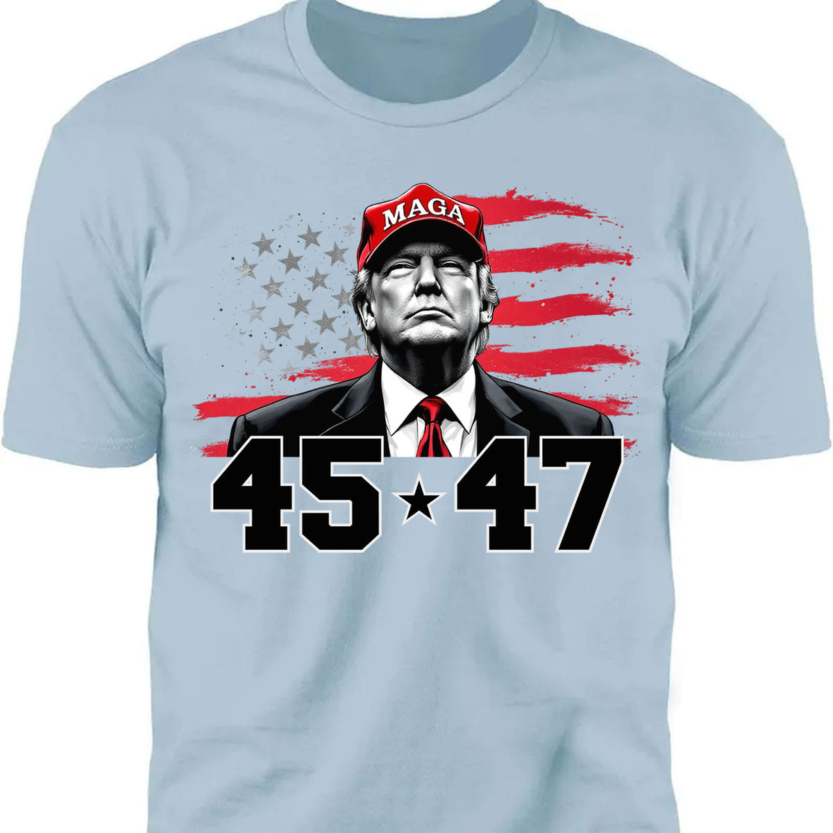Trump MAGA 45 47 Shirt, President 47th Trump, Trump Patriotic Shirt, Republican Shirt Bright 681981 - GOP