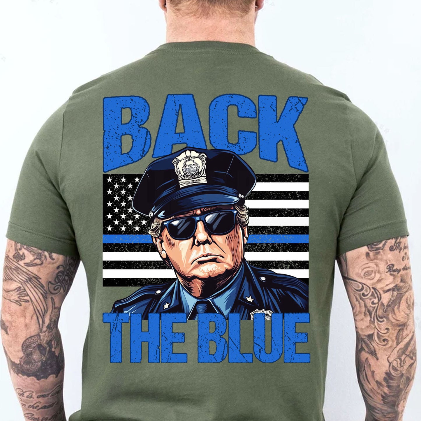 Trump Back The Blue Shirt, Police For Trump Shirt, Trump Cops Shirt, Republican Dark Backside Shirt 681984 - GOP