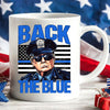 Trump Back The Blue Mug, Police For Trump Mug, Trump Cops Mug, Republicans White Mug  Accent Mug 681984 - GOP