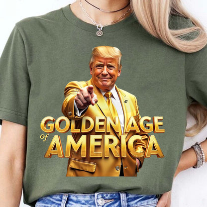 Trump Golden Age of America Shirt, Trump Golden Shirt, Republican Dark Shirt 681988 - GOP