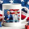 Happy Father's Day Mug, Personalize Custom Photo with Trump Mug, Photo with Trump, Donald Trump President, Family Gift White Mug Accent Mug 682019 - GOP