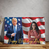 Happy Birthday Day Canvas, Personalize Custom Photo with Trump, Photo with Trump, Donald Trump President, Family Gift Decoration 682021 - GOP