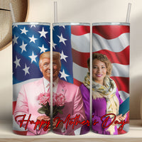Happy Mother's Day | Personalize Photo Tumbler | Photo with Trump Skinny Tumbler | Gift For Mom 682000 - GOP