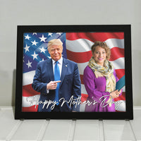 Happy Mother's Day Frame, Personalize Custom Photo with Trump Picture Frame, Photo with Trump, Donald Trump President, Family Gift Frame 682000 - GOP