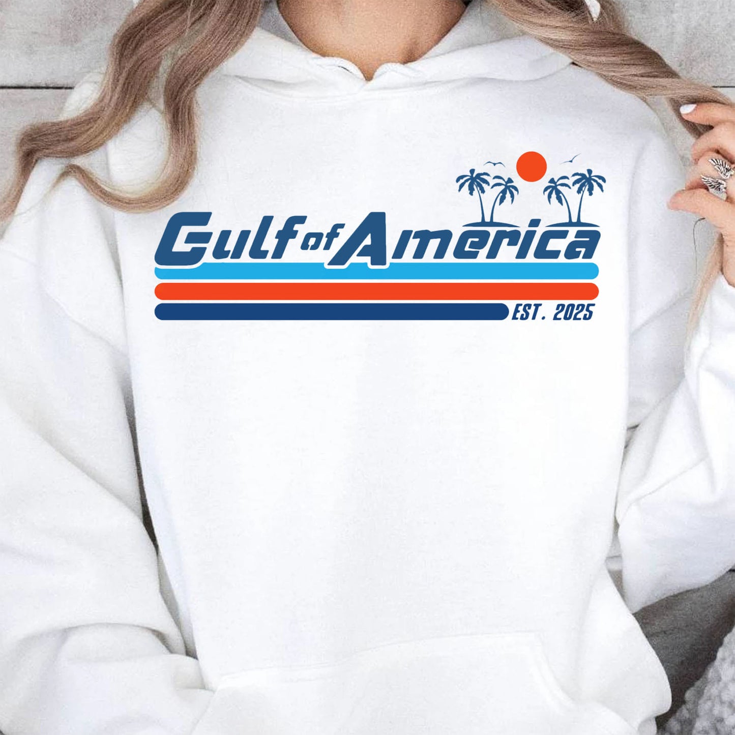 Gulf of America Est 2025, America Patriotic Vintage Sweatshirt, America Gulf Coast Bright Shirt 682038 - GOP