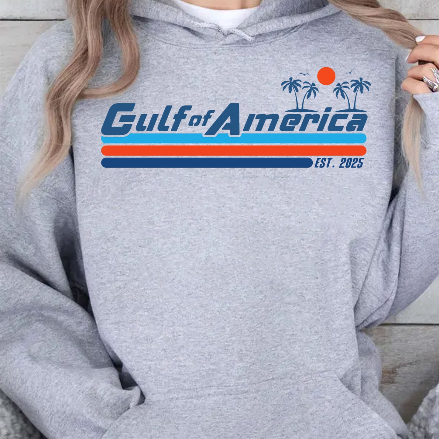 Gulf of America Est 2025, America Patriotic Vintage Sweatshirt, America Gulf Coast Bright Shirt 682038 - GOP