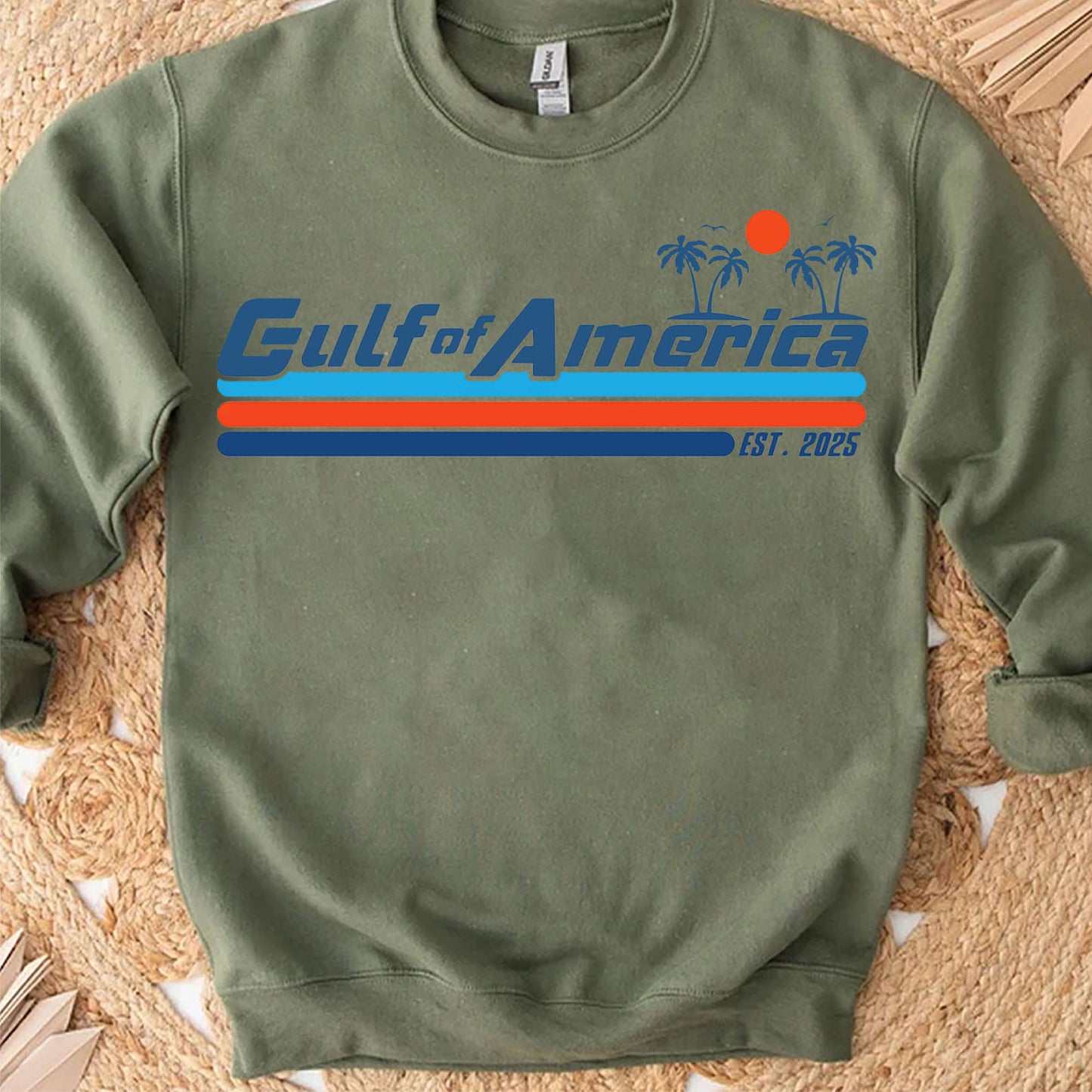 Gulf of America Est 2025, America Patriotic Vintage Sweatshirt, America Gulf Coast Bright Shirt 682038 - GOP