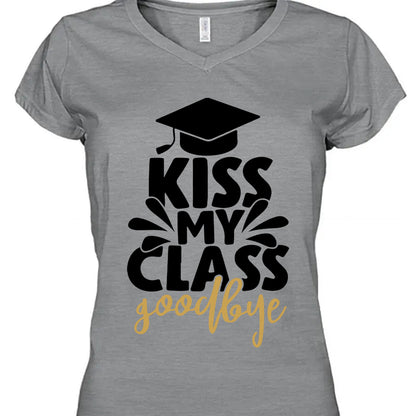 Kiss My Class Goodbye, Graduation Bright Shirt Design, Class Of 2025, Graduation 2025 682039