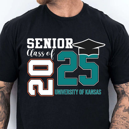 Senior Class of 25, Graduation Dark Shirt Design, Class Of 2025, Graduation 2025 682040