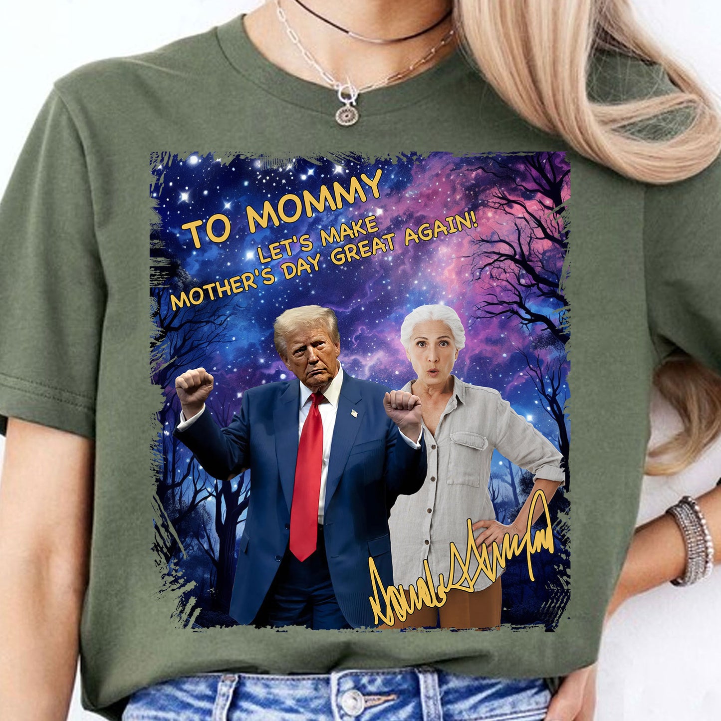 My Dad With Donald Trump Custom Photo Shirt, Father's Day Shirt, Father's Day Gifts, Trump 2025 Shirt 682049 - GOP