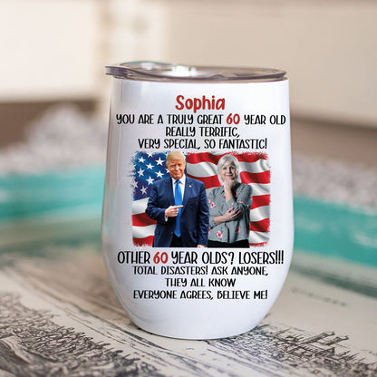You're A Truly Great Custom Name and Photo Tumbler, Personalized Custom 12oz Wine Tumbler, Gift For Mom, Gift For Wife 682054 - GOP