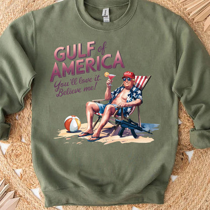 Trump Gulf of America, Humorous Trump Sweatshirt, Trump President Funny Bright Shirt 682063 - GOP