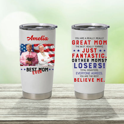 Best Mom Ever Custom Photo and Name Curved Tumbler, Personalized Tumbler 20oz, Mother's Day Gift For Mom, Gift For Wife 682081 - GOP