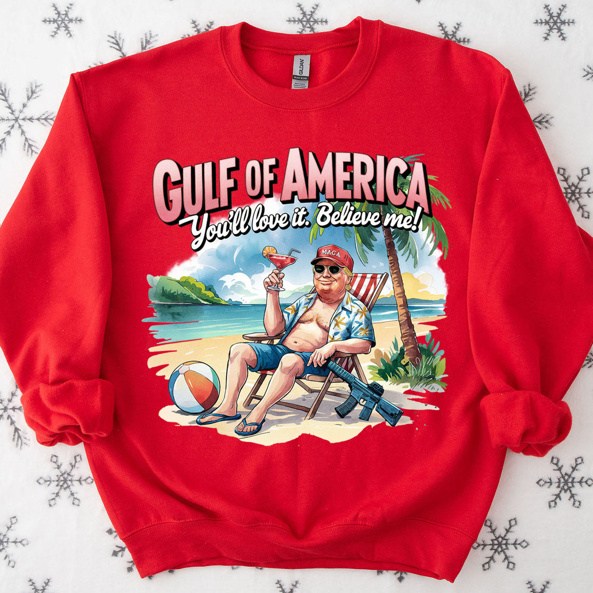 Trump Gulf of America, Humorous Trump Sweatshirt, Funny Trump President Bright Shirt 682086 - GOP