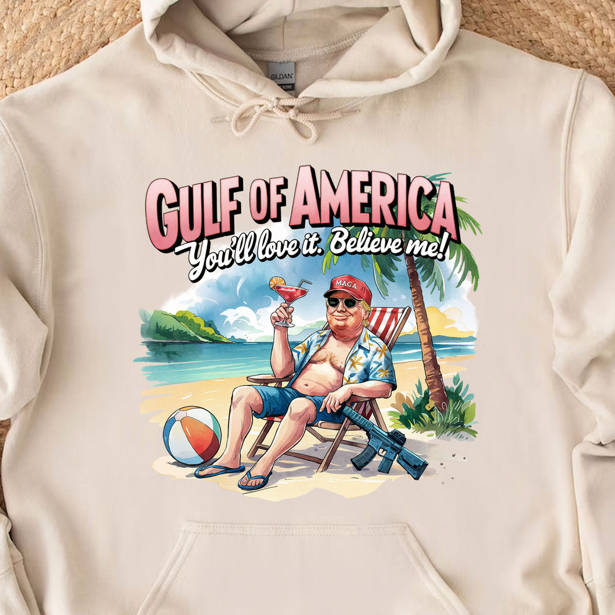 Trump Gulf of America, Humorous Trump Sweatshirt, Funny Trump President Bright Shirt 682086 - GOP