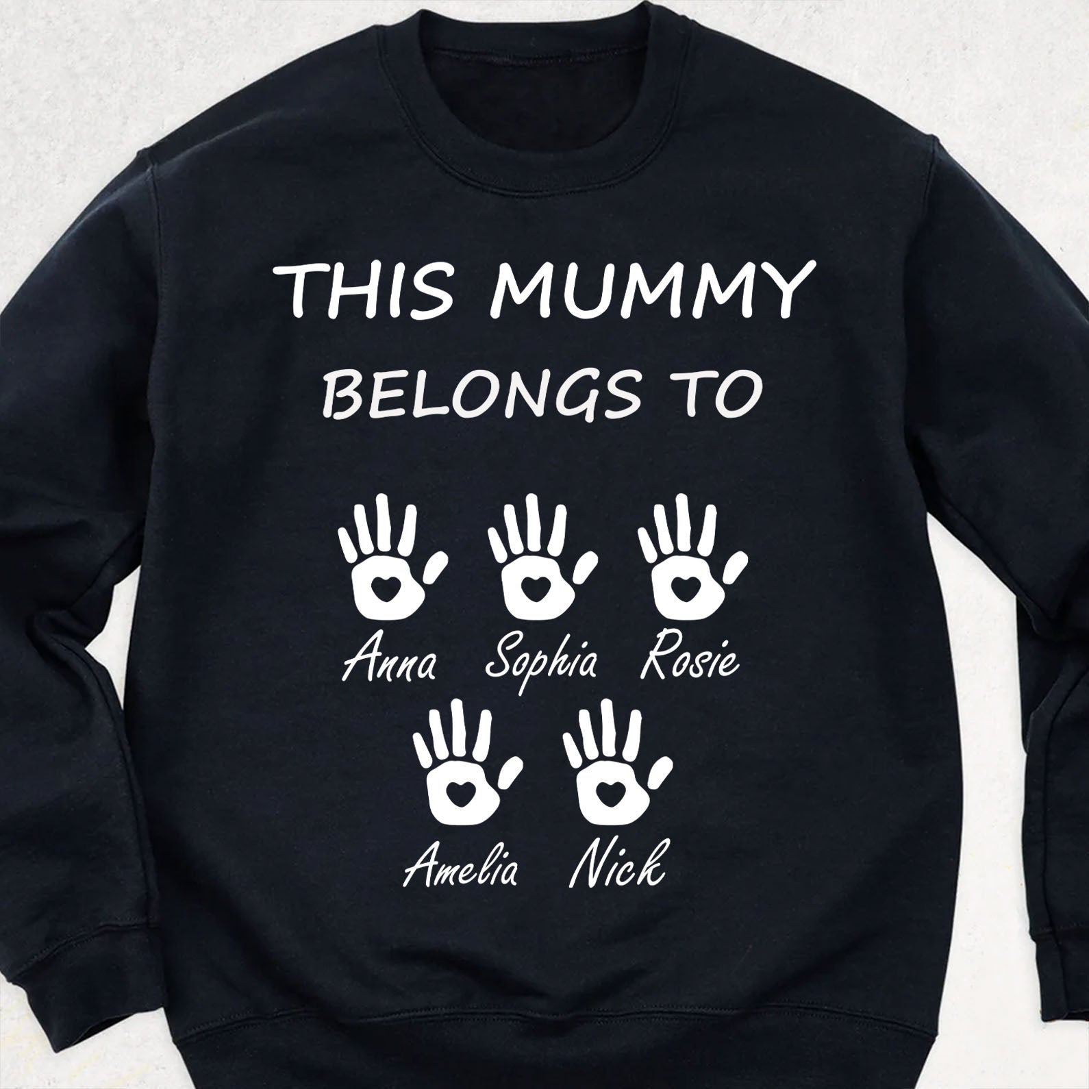 This Mummy Belongs, Custom Name Shirt, Personalized Custom Name Sweatshirt Dark, Gift for Mom, Gift for Wife 682100