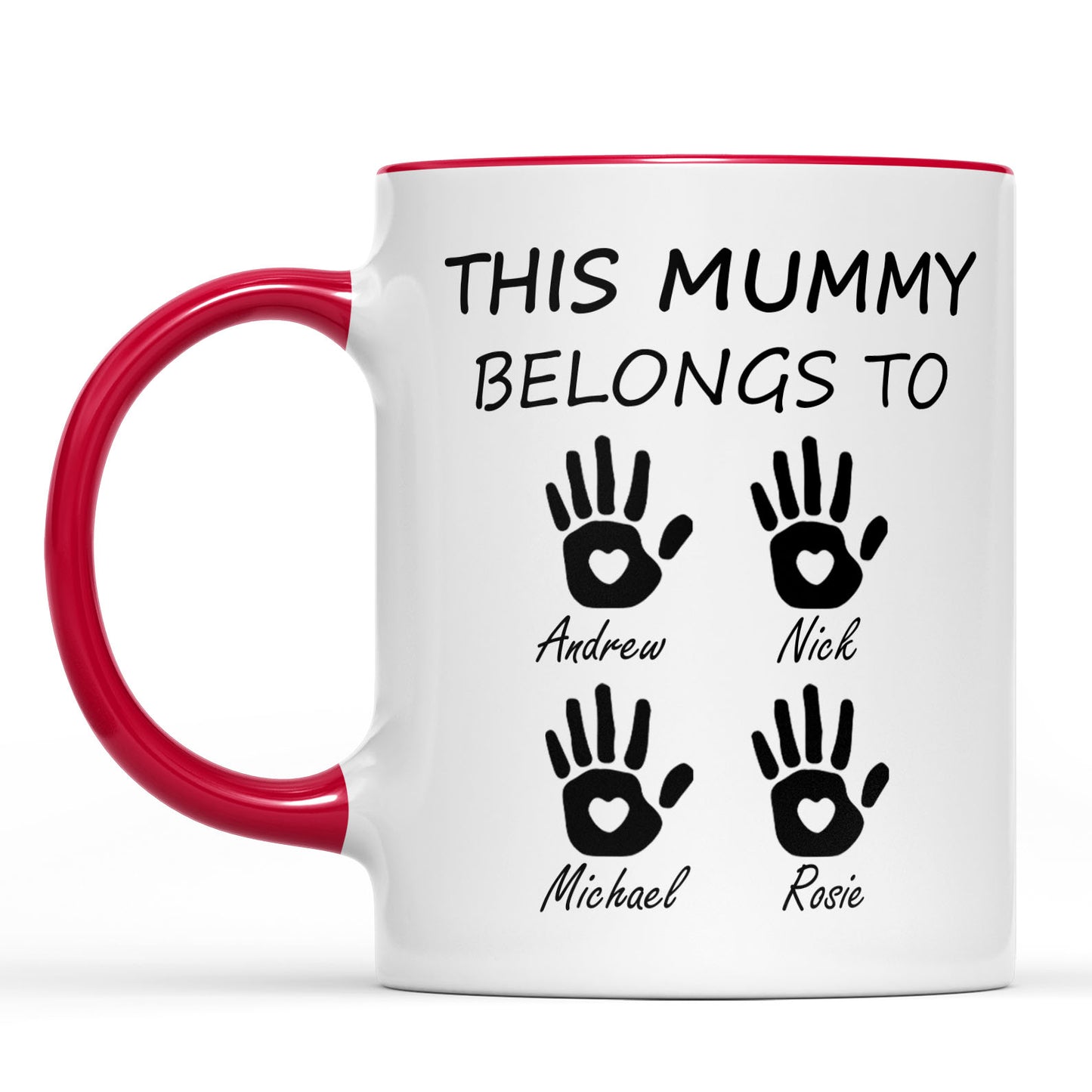 This Mummy Belongs To Mug, Personalized Custom Name White Mug Accent Mug, Gift for Mom, Gift for Wife 682100