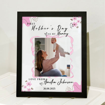 First Mother's Day as My Mummy Picture Frame, Personalize Custom Photo Frame, Family Gift Frame, Gift for Mom, Gift for Wife 682113