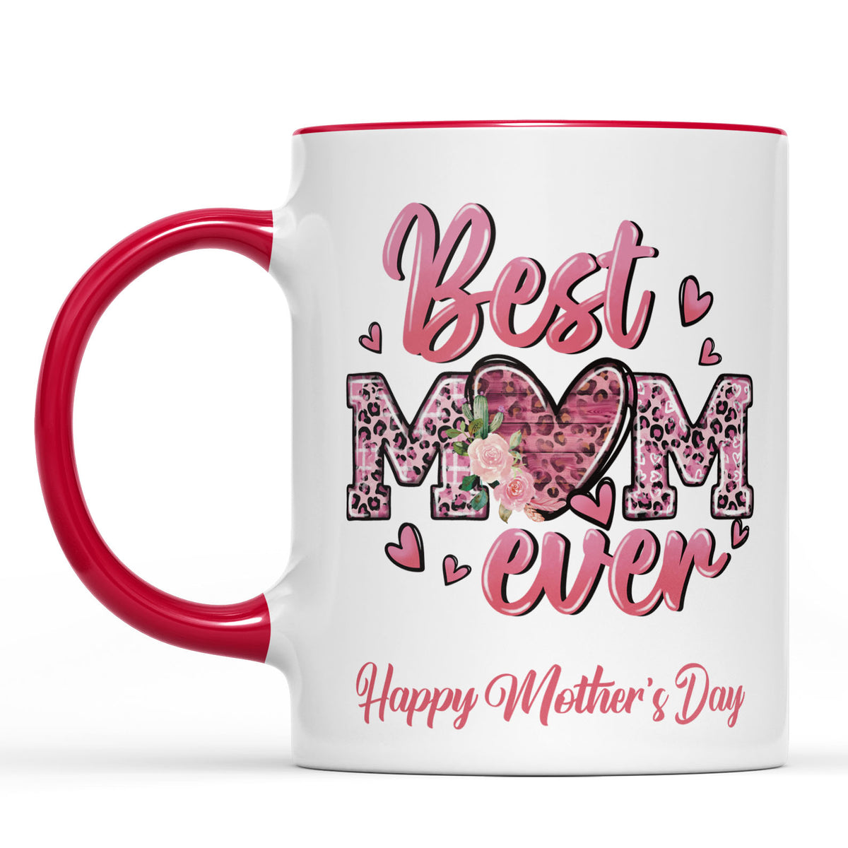 Best Mom Ever Custom Mug, Personalized Custom White Mug Accent Mug, Mother's Day Gift, Gift for Mom, Gift for Wife 682135