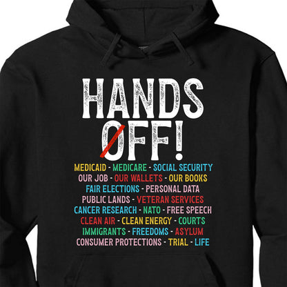 Hands Off Protest Shirt, Political Activism Tee, Politic Environmental Rights, 8647 Anti Trump Dark Shirt 682167