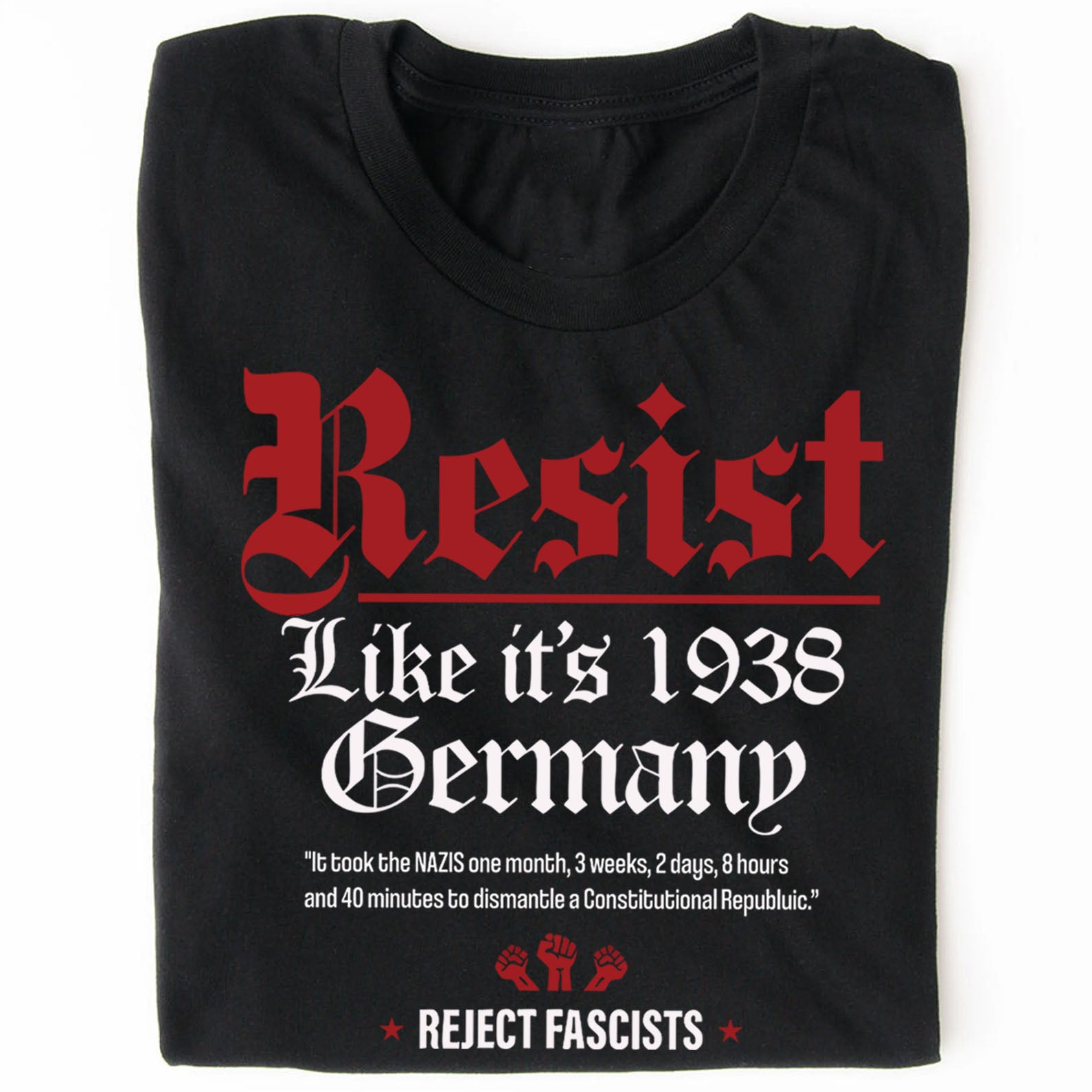 Resist Like It's 1938 Shirt, 8647 Anti-Fascist Trump Protest Tee, Political Dark Shirt 682170