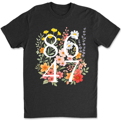 Retro 8647 Anti Trump Shirt, Anti Republican Fascism Tee, Liberal Resist Dark Shirt 682171