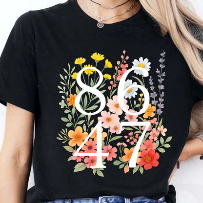 Retro 8647 Anti Trump Shirt, Anti Republican Fascism Tee, Liberal Resist Dark Shirt 682171