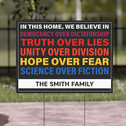 Personalized 8647 Anti Trump Resistance Sign, Custom Political Protest Yard Sign, Bold Anti Trump Message Yard Sign 682179