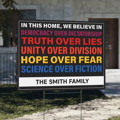 Personalized 8647 Anti Trump Resistance Sign, Custom Political Protest Yard Sign, Bold Anti Trump Message Yard Sign 682179