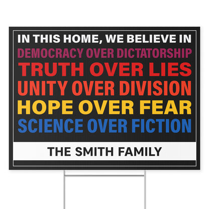 Personalized 8647 Anti Trump Resistance Sign, Custom Political Protest Yard Sign, Bold Anti Trump Message Yard Sign 682179