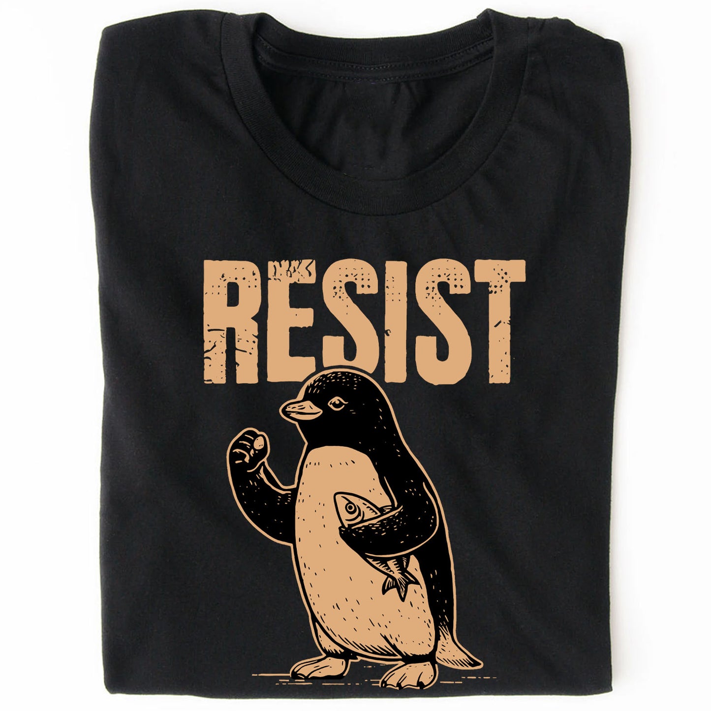 Resist Penguin Activism Shirt, 8647 Anti Trump Protest Tee, Political Protest Dark Shirt 682187