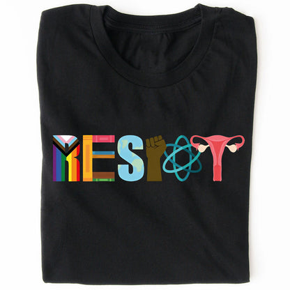 Resist with Pride, Power and Choice Shirt, 8647 Anti Trump Tee, Feminist Protest Dark Shirt 682203