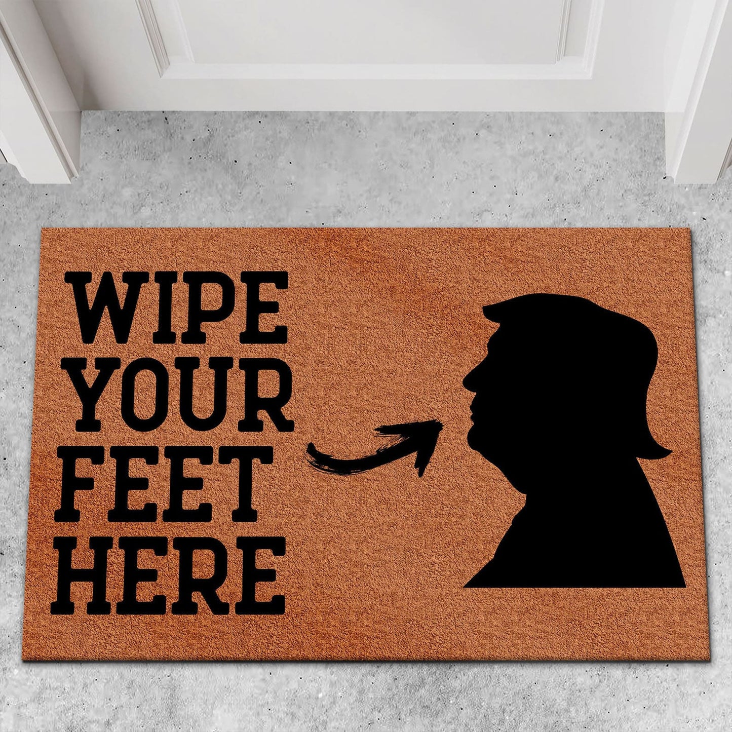 Wipe Your Feet Here Doormat, 8647 Anti Trump Welcome Mat, Political Protest Doormat 682214