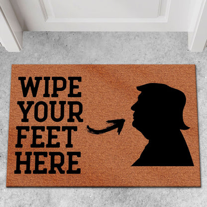 Wipe Your Feet Here Doormat, 8647 Anti Trump Welcome Mat, Political Protest Doormat 682214