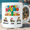 Custom Super Daddio Mug, Personalized Custom Funny White Mug Accent Mug, Gift for Father's Day, Gift for Dad, Gift for Husband 682248