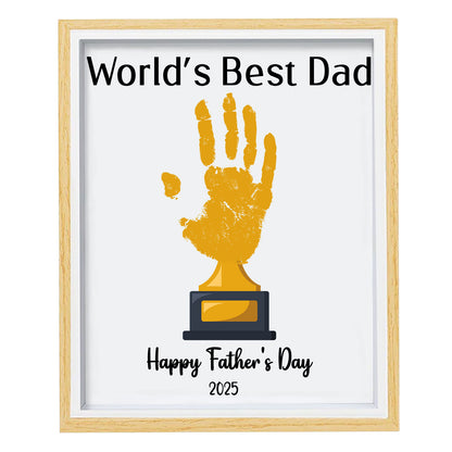 Personalized DIY Handprint Art Frame for Dad, Father's Day Printable Frame, Special Gift for Dad, Gift for Husband 682266