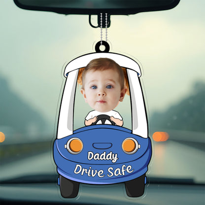 Personalized Custom Kid Photo Car Decor, Custom Acrylic Car Hanger, Special Gift for Father's Day, Gift for Dad, Gift for Husband 682290